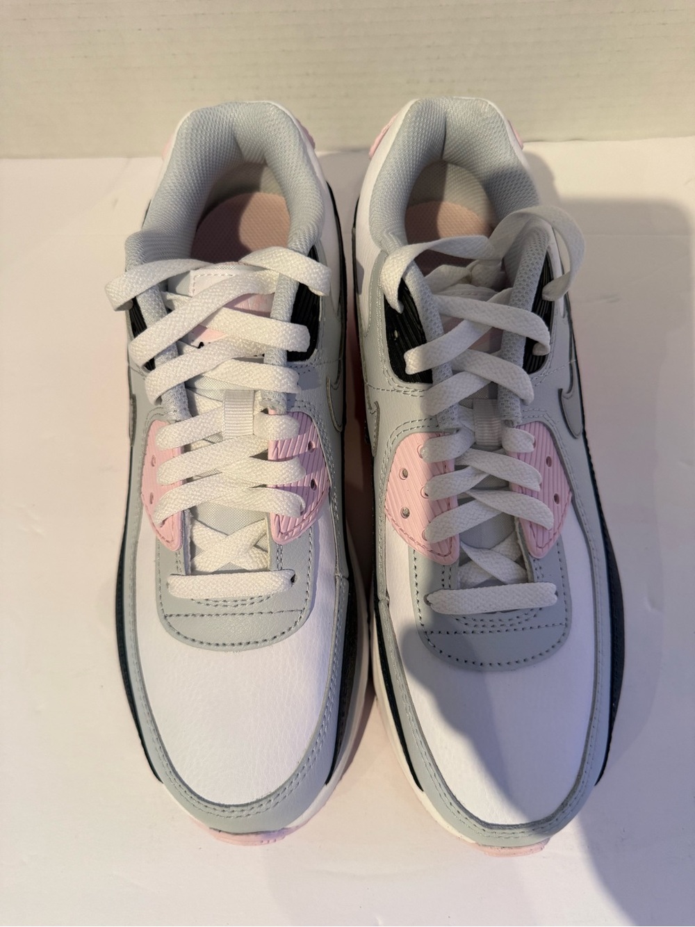 Nike Air Max 90 White, Black & Light Pink - Picture 4 of 5